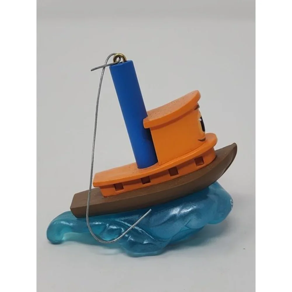 2000 Hallmark Keepsake‎ Scuffy The Tugboat With Little Golden Book Ornament